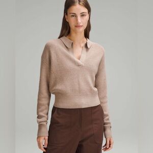 Lululemon Collared Merino Wool-Blend‎ Sweater